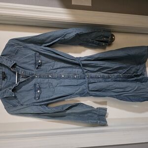 Denim Button-Up Dress
